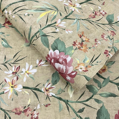 Oriental vintage flowers - vintage,