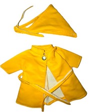 Amanda Jane Doll Bright Yellow Mac & Rain Hat - Excellent Condition