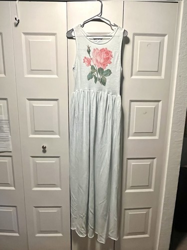 Wildfox white maxi dress pink - white,