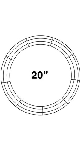 Green wire wreath - green,