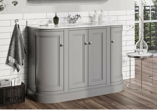 1200mm traditional curved grey - traditional,