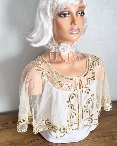 Champagne gold sequin mesh - champagne,