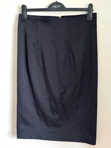 Zara black satin high - high, waisted