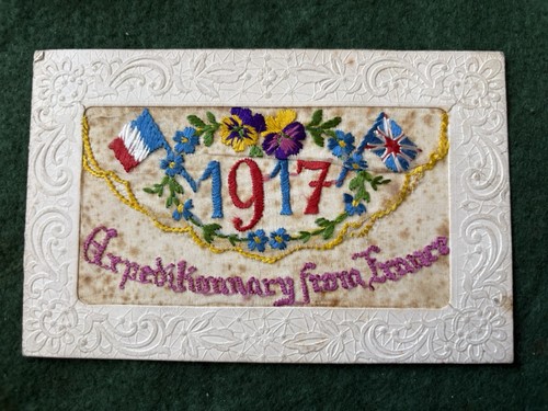 Ww1 silk postcard - ww1,
