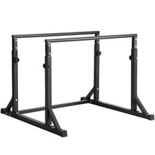 Dip Bar Dip Stand Station 800 lbs Adjustable Height for Strength Training