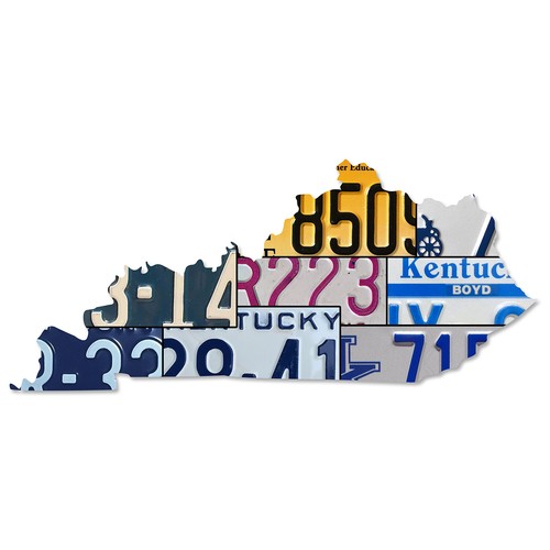 Kentucky license plate - license, map