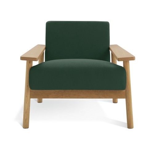 Dore velvet accent chair - velvet,