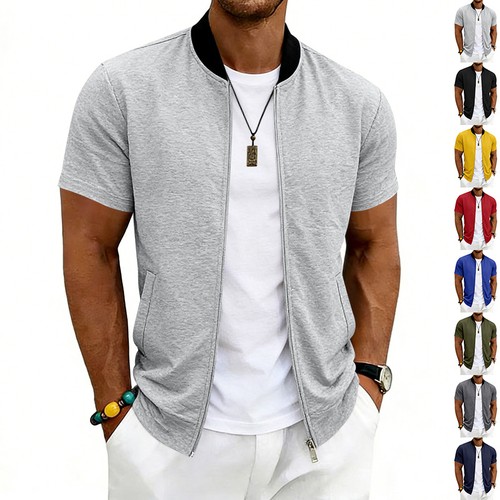 Casual stand collar sports - up,