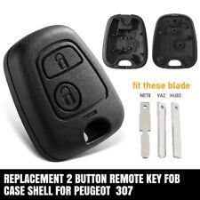2 Button Remote Key Fob Case Shell For Peugeot 107 206 207 306 307 407 Citroen