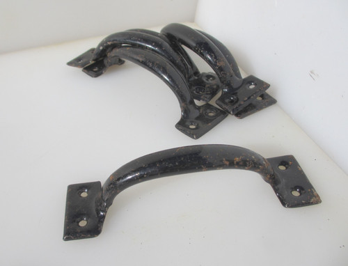 Vintage iron door handles - vintage,