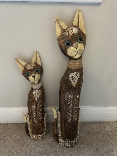 Pair vintage tall hand - pair,