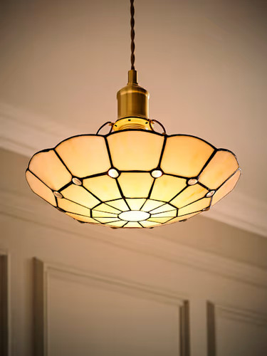 Tiffany style white stained - tiffany,