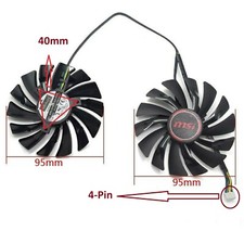 2x Cooler Cooling Fan for MSI