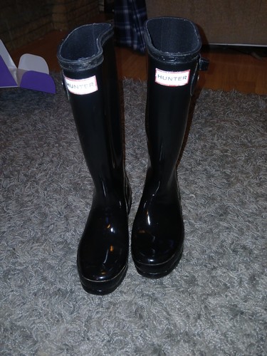 Hunters wellies boots black - hunters,