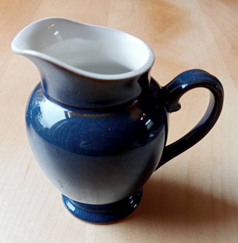 Denby boston blue milk jug - milk, 1/2