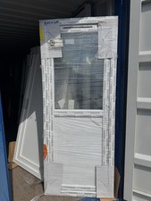 Brand New Inward opening white Upvc Door 840 X 2055 Mm Complete With Panel £379