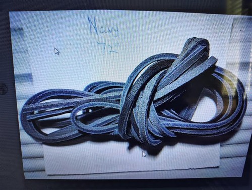 Leather shoe laces x - 1/8",