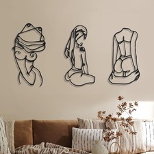 Photect 3 Pcs Metal Wall Art