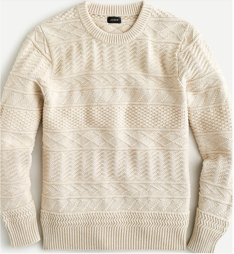 Crew guernsey sweater beige - crew,