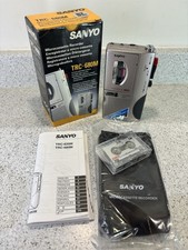 Sanyo TRC-680M MicroCassette Voice Recorder Dictaphone Talk Book - VGC TESTED