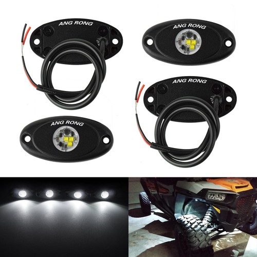 4pcs white led - 4pcs, rock