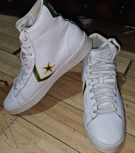 White leather celtics - white,