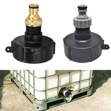IBC Adapter 3/4in With Outlet Tap Rainwater For 1000L Container Tank Drum S60X6