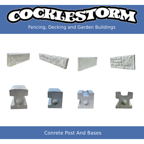Concrete garden fence - concrete,