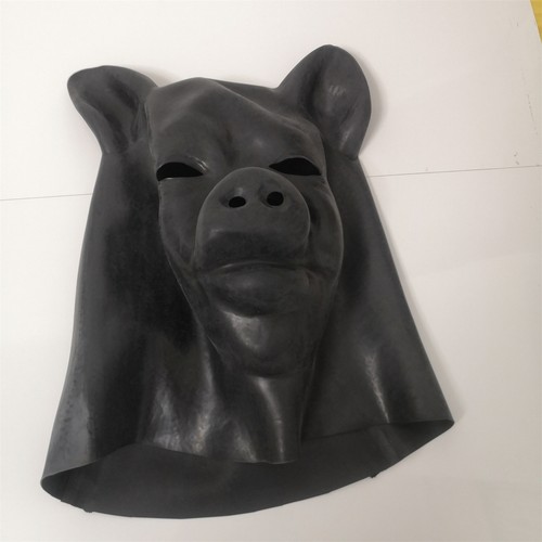 Black latex pig - latex,
