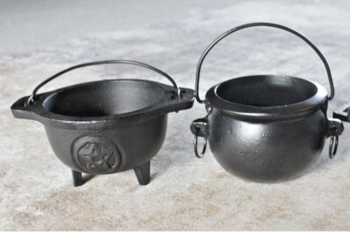 Cast iron cauldron open - cauldron,
