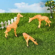 3 Pcs Small Giraffe Figurines