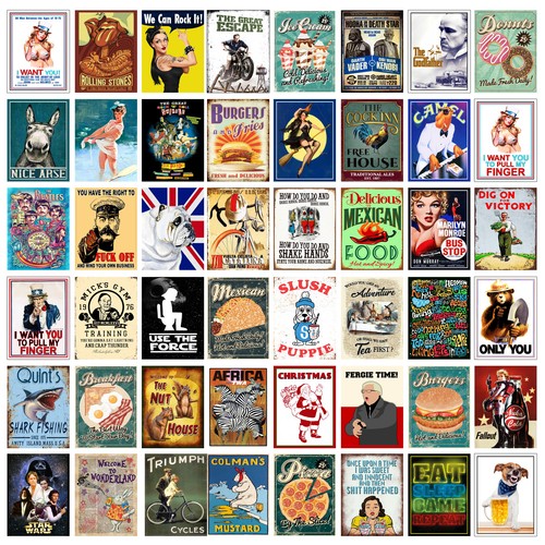 Metal tin sign plaque - sign,