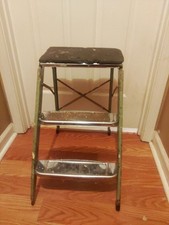 vintage metal folding step