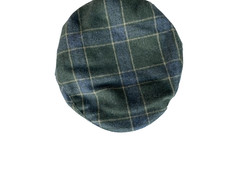 Vintage The Quiet man collection green checkered tartan flat cap XL|SKU 4445