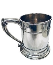 OMAR RAMSDEN SOLID SILVER MUG