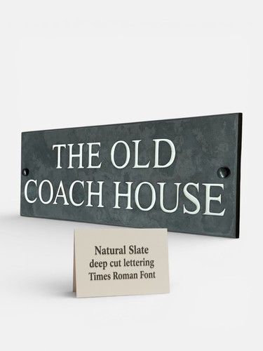 Natural slate house signs - signs, name
