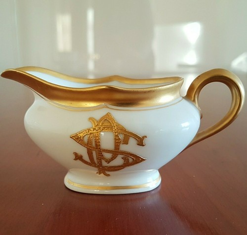 Gold white creamer theodore - gold,