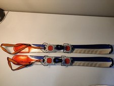 Salomon Snow Blades Short Skis 90cms Adjustable Bindings With Ski Bag