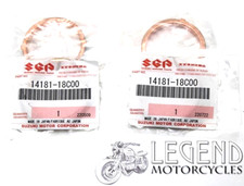 Genuine SUZUKI Set 4 Exhaust Gaskets GSXR750 GSXR1100 GSF600 GSF1200 Bandit J47