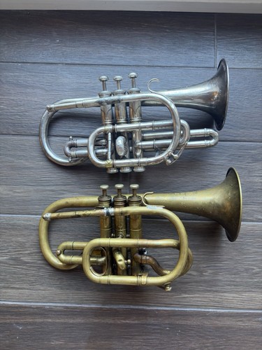 Two antique cornets for - bb,