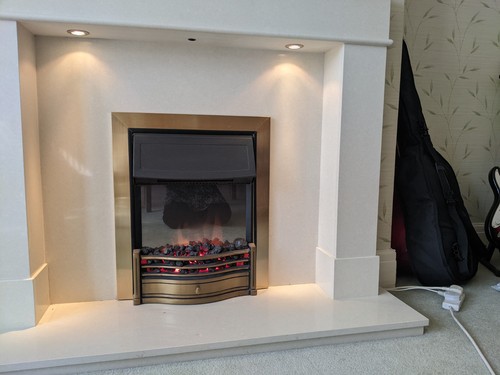 Marble fire surround - surround, and