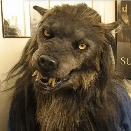 Super realistic werewolf mask - super,