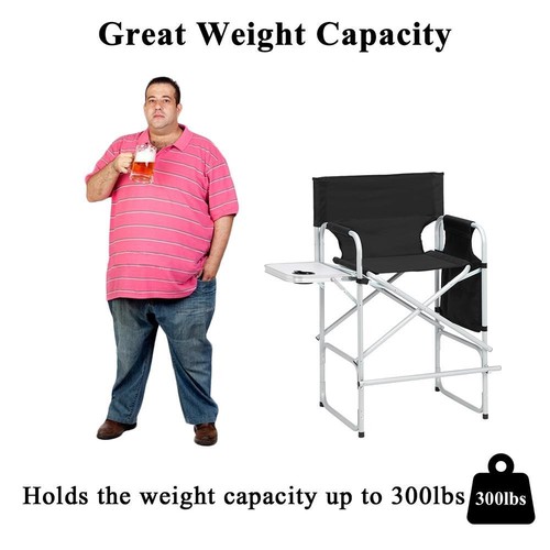 Tall directors chair black - directors,