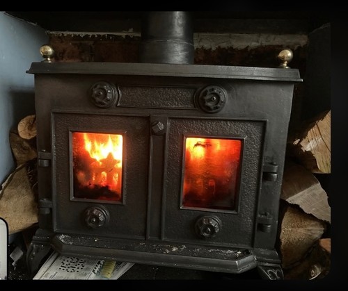 Multi fuel stove - fuel, log
