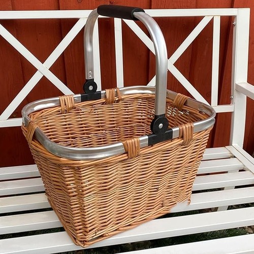 Strong wicker shopping - wicker, basket