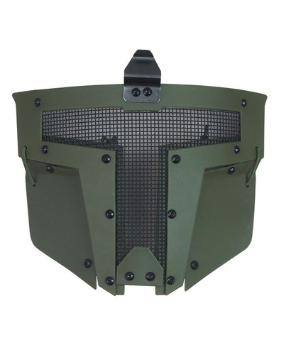 Trojan face mask olive green - mask,