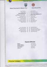 West Bromwich Albion v BrentfordUnder-21 PL2 Cup 2025-6