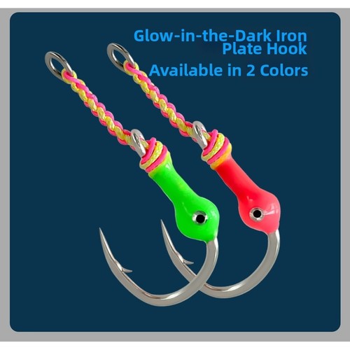 Glow dark sea fishing - in, hooks