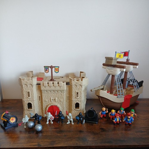 Red box vintage pirate ship - vintage,