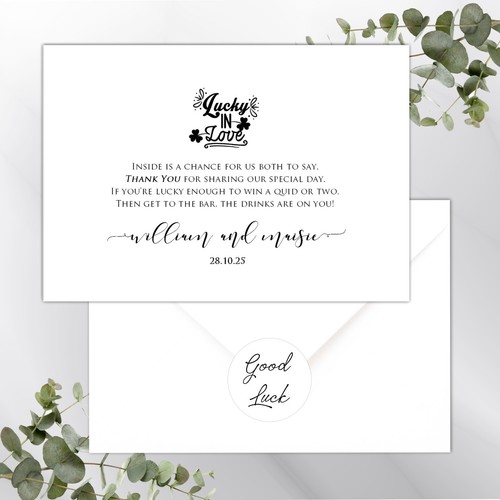 Personalised lottery wedding - personalised,